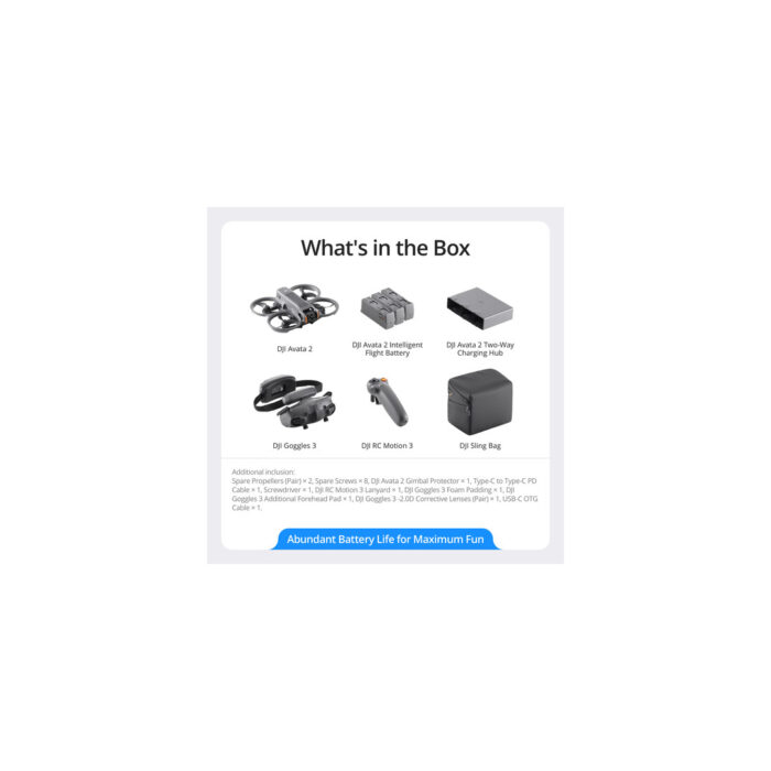 DJI Avata 2 FPV Drone with 3-Battery Fly More Combo - Image 2