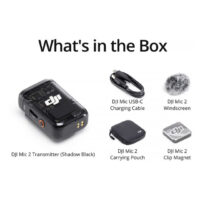 DJI Mic 2 Clip-On TransmitterRecorder with Built-In Microphone (2.4 GHz, Shadow Black) - Image 3