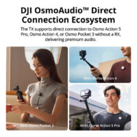 DJI Mic Mini 2-Person Compact Wireless Microphone System for Camera & Smartphone (2.4 GHz) - Image 3