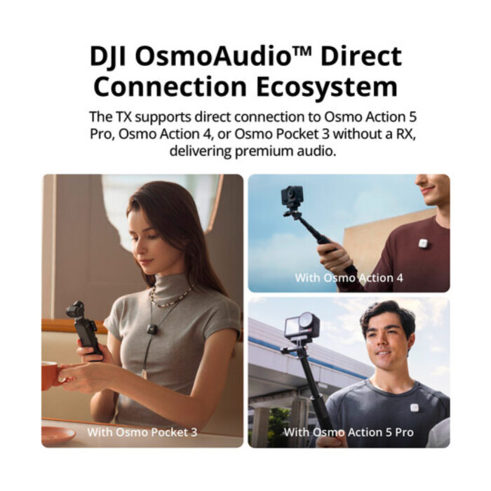 DJI Mic Mini Compact Wireless Microphone System for Camera & Smartphone (2.4 GHz) Single - Image 4