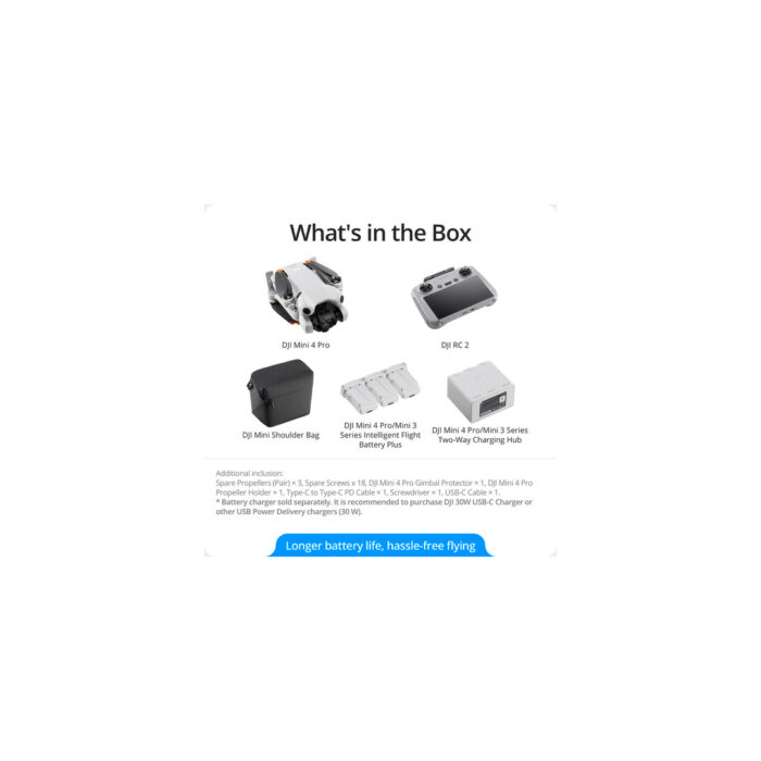 DJI Mini 4 Pro Drone Fly More Combo Plus with RC 2 Controller - Image 8