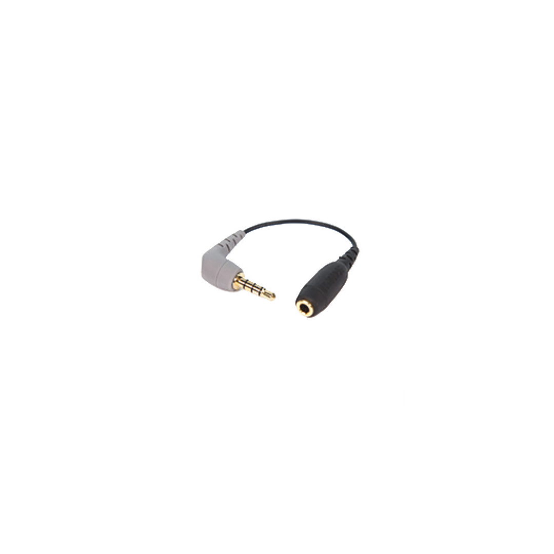 RODE SC4 3.5mm TRS Female to 3.5mm Right-Angle TRRS Male Adapter Cable for Smartphones (2) RODE SC4 3.5mm TRS Female to 3.5mm Right-Angle TRRS Male Adapter Cable for Smartphones - Image 1